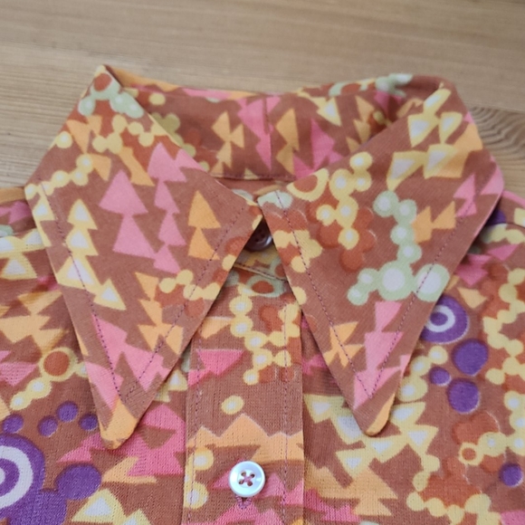Vintage 70's handmade retro ladies button up shirt - Picture 5 of 6